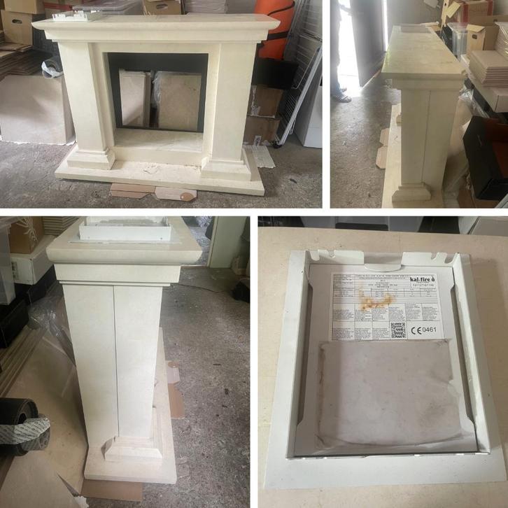 Marmer schouw (tilbaar), Huis en Inrichting, Haarden, Gebruikt, Ophalen