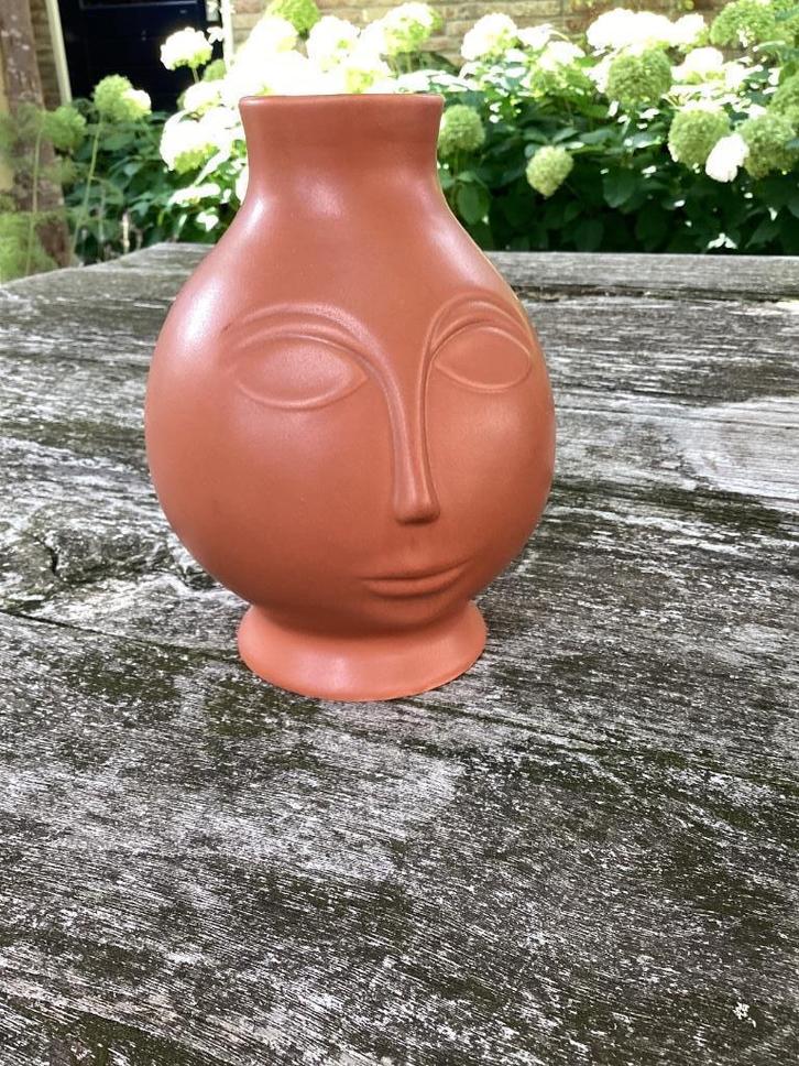 Mooie Vaas in de vorm van een Gezicht, Huis en Inrichting, Woonaccessoires | Vazen, Zo goed als nieuw, Overige kleuren, Minder dan 50 cm