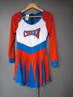 Cheerleader jurkje in blauw/rood/wit mt 36, Carnaval, Ophalen of Verzenden, Onbekend, Kleding
