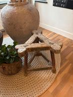 Oude houten kruk - decoratief, Ophalen of Verzenden