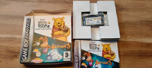 Winnie the Pooh & Rayman 3 - Game Boy Advance - Compleet!, Spelcomputers en Games, Games | Nintendo Game Boy, Zo goed als nieuw