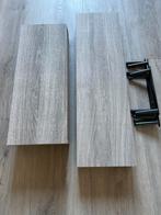 Wand-zweefplanken 5 stuks grijs eiken, Ophalen, Zo goed als nieuw