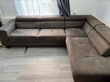Comfortabele Grijze (Taupe) Hoekbank - Makkelijk Schoon beschikbaar voor biedingen