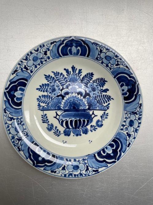 antiek bord 'bloemenmand' Porseleinen Fles Delft, Antiek en Kunst, Antiek | Wandborden en Tegels, Ophalen of Verzenden
