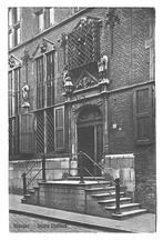 900262	Nijmegen	stadhuis	ingang	1929	Gelopen met postzegel, Verzamelen, Ansichtkaarten | Nederland, Ophalen of Verzenden, 1920 tot 1940