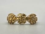 Gouden Vintage design ring met edelstenen citrien. 2026/62, ., Geel, Ophalen of Verzenden, Zo goed als nieuw
