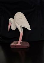 Ooievaar, hout wit, Ophalen of Verzenden, Zo goed als nieuw, Dier