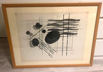 André van der Vossen Gouache Acryl Compositie beschikbaar voor biedingen