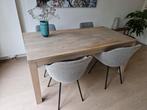 Eettafel massief eikenhout 180x90, Huis en Inrichting, Tafels | Eettafels, Ophalen, Gebruikt, Eikenhout, 50 tot 100 cm
