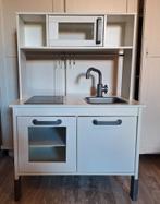 Gepimpt wit Ikea kinderkeukentje met schoolbord achterkant., Ophalen, Gebruikt, Hout, Speelkeuken