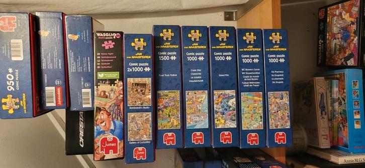 Jan van Haasteren puzzels, Hobby en Vrije tijd, Denksport en Puzzels, Zo goed als nieuw, 500 t/m 1500 stukjes, Ophalen