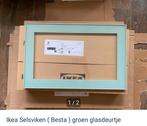 IKEA besta groen glasdeurtje (selsviken), Ophalen, Zo goed als nieuw, 25 tot 50 cm, Minder dan 100 cm