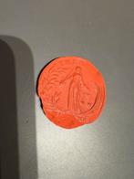 19e-eeuwse rode zegellakafdruk met Themis (Justitia), Antiek en Kunst, Verzenden