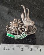 Edelweiss & Hert Speld Bichlbach Oostenrijk, Verzamelen, Speldjes, Pins en Buttons, Ophalen of Verzenden, Zo goed als nieuw