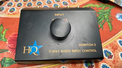 HQ ASwitch-3 : 3 way audio input control, Audio, Tv en Foto, Versterkers en Receivers, Zo goed als nieuw, Stereo, Overige merken