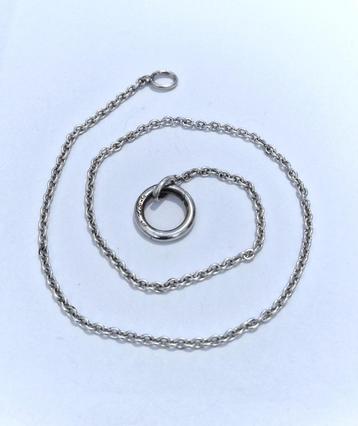 TI SENTO zilveren (925) ketting + TISENTO zilveren clipring beschikbaar voor biedingen