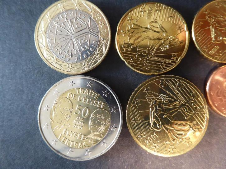 Frankrijk, jaarset met 50 jr Ann Elysee Verdrag, Postzegels en Munten, Munten | Europa | Euromunten, Setje, 2 euro, Frankrijk