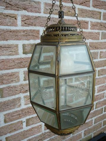 Antieke / vintage koperen koetslamp / koetslantaarn.