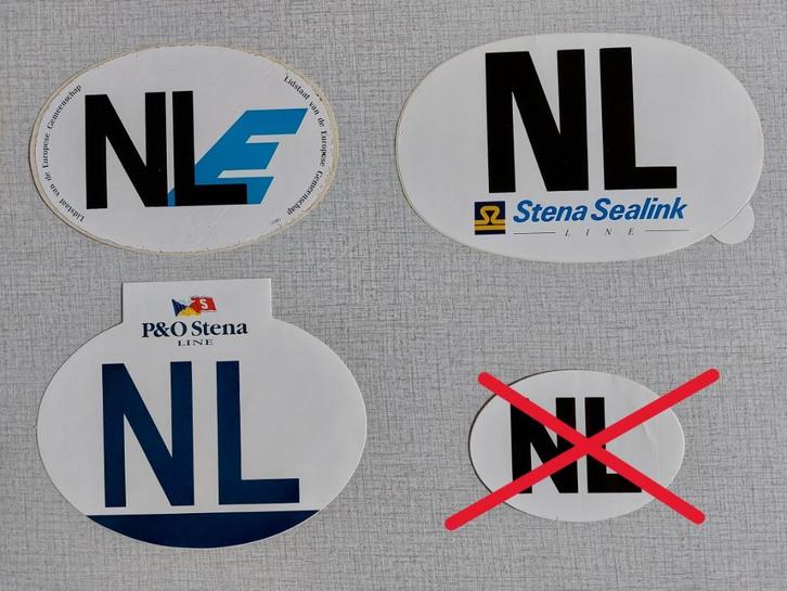 4 oude NL stickers Stena Sealink, P&O Line europese, Auto diversen, Auto-accessoires, Nieuw, Ophalen of Verzenden