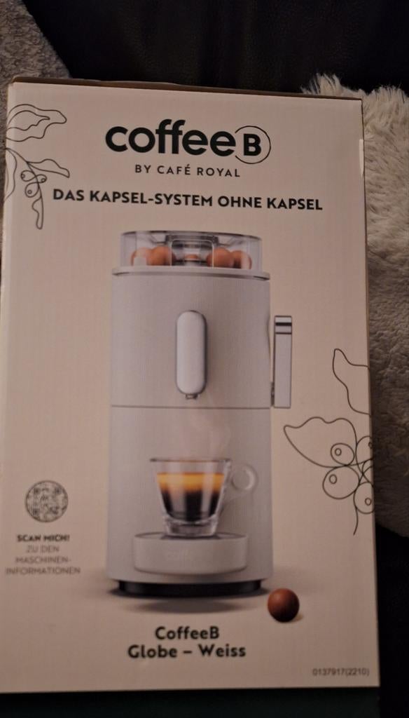 CoffeeB Globe - Koffiemachine, Ophalen, Afneembaar waterreservoir, Koffiebonen, 1 kopje