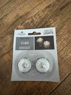 2 warm witte deco lights, Verzenden, Zo goed als nieuw, Overige materialen, Minder dan 25 cm