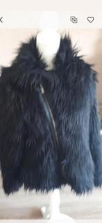 Super Trash bontjas fluffy zwart maat 38 M, Kleding | Dames, Jassen | Winter, Maat 38/40 (M), Supertrash, Zwart, Ophalen of Verzenden