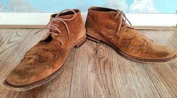 Floris van Bommel suède veterschoenen – maat 43 1/3 – bruin beschikbaar voor biedingen
