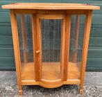 Vintage theekastje, thee meubel, Huis en Inrichting, Kasten | Vitrinekasten, Ophalen, Gebruikt, 50 tot 100 cm, Glas
