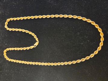 14 k gouden rope ketting 21,1 gram 65 cm beschikbaar voor biedingen