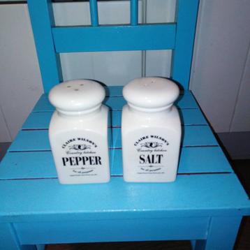 Claire Wilson's peper en zout setje Country Kitchen beschikbaar voor biedingen
