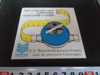 stickers Groningen NV Waterleidingmaatschappij provincie, Ophalen, Nieuw, Meerdere stickers
