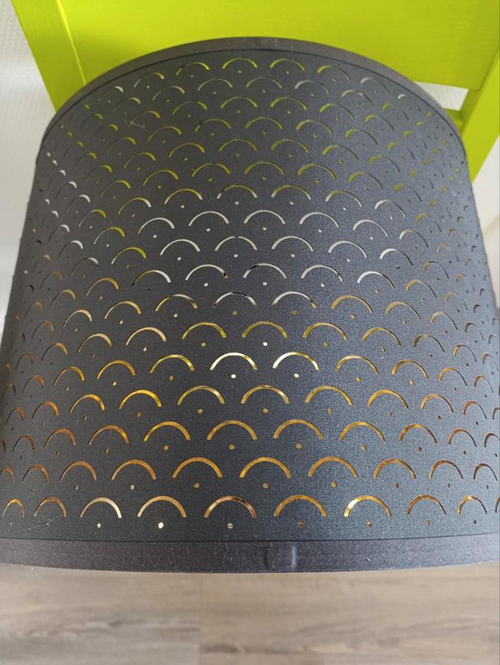 Ikea NYMO Lampenkap - Stijlvol en sfeervol, Huis en Inrichting, Lampen | Lampenkappen, Zo goed als nieuw, 25 tot 50 cm, Rond, Bruin