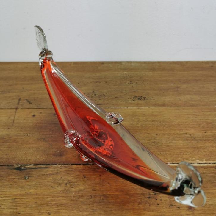 Vintage glazen gondel schaaltje, schaal. Murano glas, Antiek en Kunst, Antiek | Glas en Kristal, Ophalen of Verzenden
