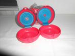 Tupperware Smartbox doosje bakje rond Rood-Blauw Ø 9,5cm, Ophalen of Verzenden, Nieuw, Rood, Bak of Kom