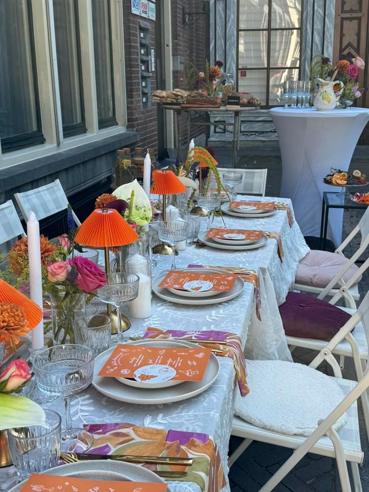 Tafelstyling en decoratie op maat, Hobby en Vrije tijd, Feestartikelen | Verhuur, Zo goed als nieuw, Geboorte of Huwelijk, Ophalen