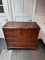 Antieke Engelse ladekast commode ca 1780, Ophalen, Gebruikt, 25 tot 50 cm, Minder dan 100 cm