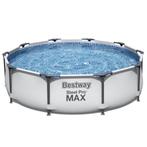 Bestway frame zwembad Steel Pro Max met pomp D 305 H 76 cm, Ophalen, Minder dan 80 cm, Rond, 300 cm of meer