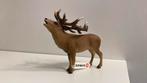 Schleich Rood Hert Met Vaan ~ 14647 (12), Ophalen of Verzenden, Zo goed als nieuw, Wild dier, Beeldje of Figuurtje