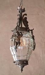 Antieke art nouveau / jugendstil lamp hanglamp met engelen, Antiek en Kunst, Ophalen of Verzenden