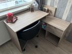Hoekbureau Leen Bakker + Ikea bureaustoel, Ophalen of Verzenden