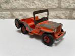 Dinky toys jeep 405 orange red plastic hubs rare, Ophalen of Verzenden