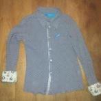 Borz borz borx overhemd blouse blauw wit 158, Verzenden, Borz, Overhemd of Blouse, Zo goed als nieuw