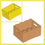 lego container, krat met handgrepen in geel of licht bruin, Kinderen en Baby's, Speelgoed | Duplo en Lego, Nieuw, Ophalen of Verzenden