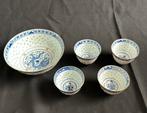 Set van 5 Chinese Rijstkommetjes, Antiek en Kunst, Ophalen of Verzenden