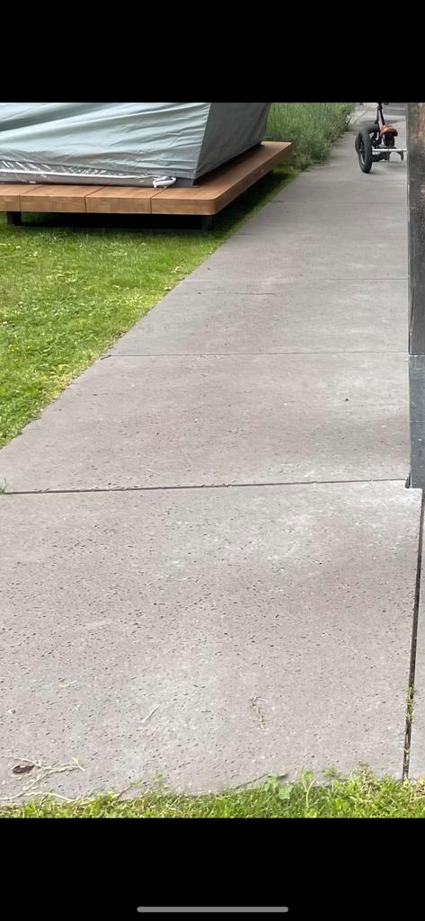 100m2 schellevis tegels antraciet 100x100x5cm, Tuin en Terras, Tegels en Klinkers, Zo goed als nieuw, Terrastegels, Beton, Ophalen