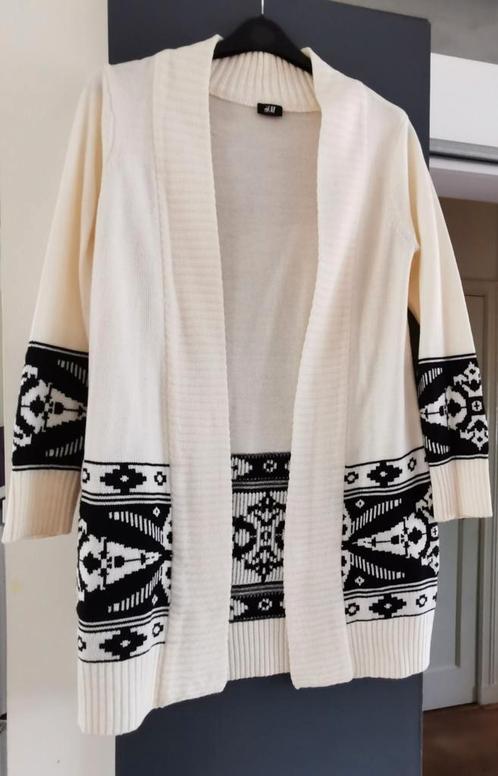 H&M vest mt. M, Kleding | Dames, Truien en Vesten, Zo goed als nieuw, Maat 38/40 (M), Wit, Verzenden