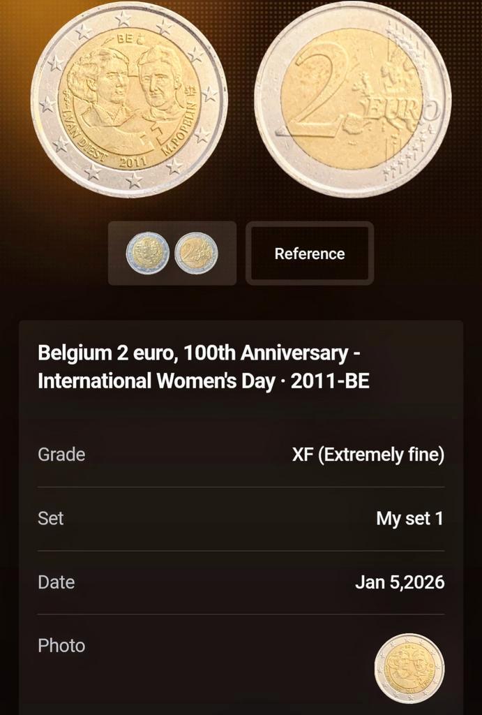 België 2 Euro 2011 - Internationale Vrouwendag, Postzegels en Munten, Munten | België, Losse munt, Metaal, Ophalen of Verzenden