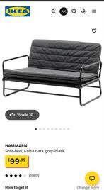 IKEA HAMMARN sofa-bed, without mattres, Ophalen, Gebruikt, Zwart, Tweepersoons