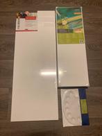 4 Schildersdoeken en Palet - Nieuw!, Ophalen of Verzenden, Nieuw, Doek