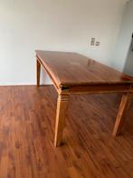 Mahonie eettafel + stoelen, Huis en Inrichting, Tafels | Eettafels, Ophalen, 50 tot 100 cm, Zo goed als nieuw, 150 tot 200 cm